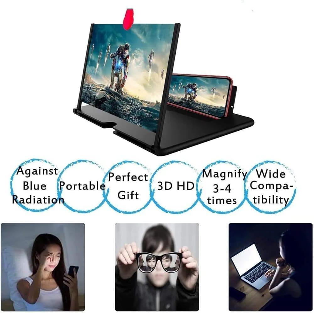 Mobile Phone Video Amplifying Magnifier  Screen Stand