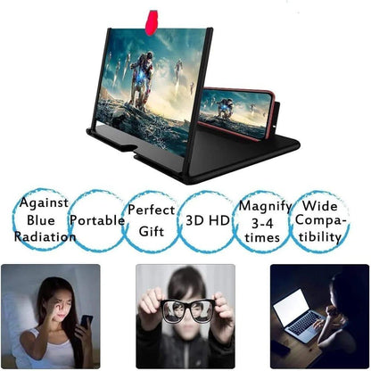 Mobile Phone Video Amplifying Magnifier  Screen Stand