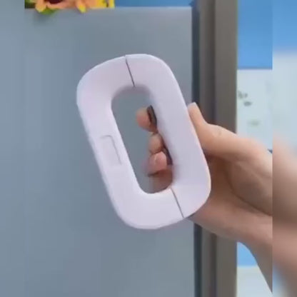 One-Hand Operation Safety Fridge Door Lock for Refrigerator & Cabinets